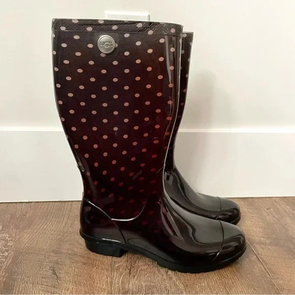 UGG Shayne Shearling  Lined Rain Boot - Picture 2 of 6